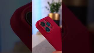 iPhone 14 Pro COOL RED Silicone Case...👀🦞 #shorts
