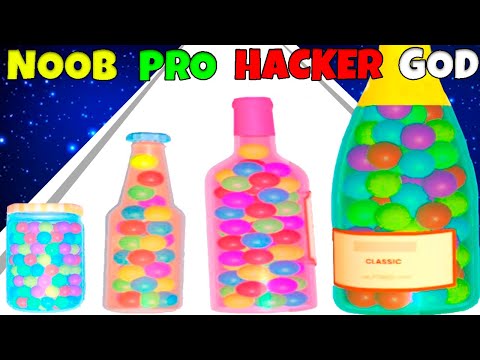 NOOB vs PRO vs HACKER vs GOD - Bottle Runner Gun