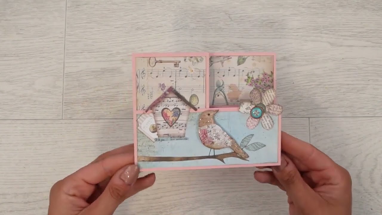 Double Z Fold Card EASY PEASY FUN FOLDS! (1129)