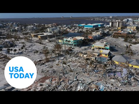 Drone footage captures Hurricane Ian's destruction in Fort Myers Beach USA TODAY