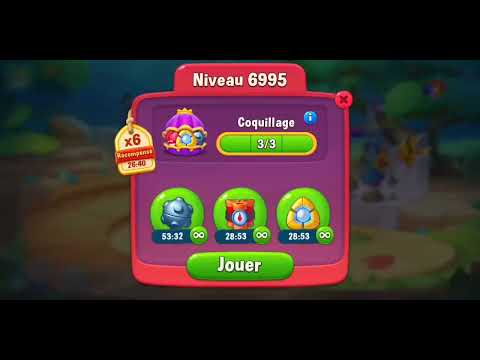 Fishdom level 6990 to 7001 / niveau 6990 au 7001