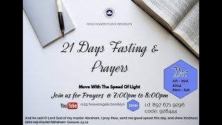 Day 5 of 21 Days Fasting &amp; Prayers || RCCG HEAVEN&#39;S GATE BROOLYKN (RCCG HGB) || 12/05/24