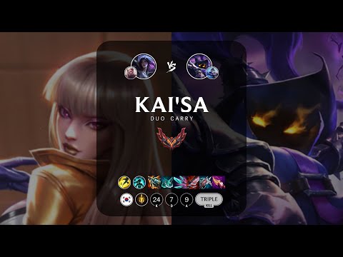 Kai'Sa ADC vs Veigar - KR Grandmaster Patch 13.5