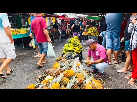 Feira livre com muita chuva em umari de bom jardim Pernambuco 