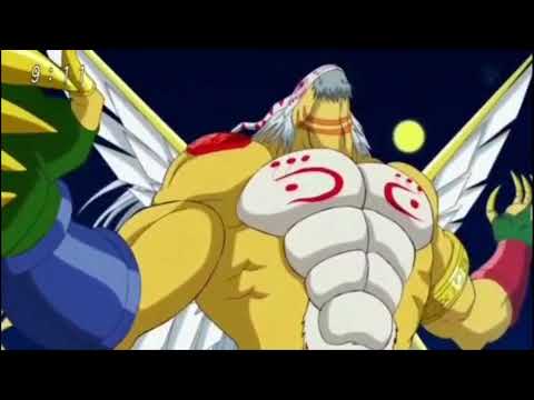 Holyangemon/Magnaangemon into Goddramon/Goldramon (Digivolution Sequence)