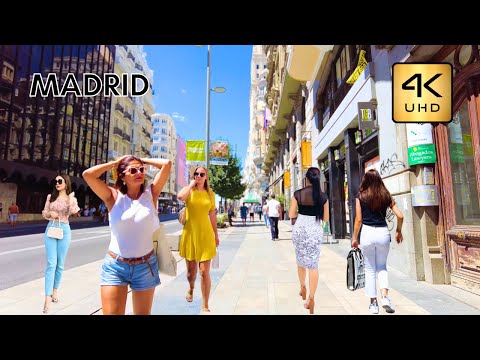 【4K Spain】 MADRID 𝐖𝐀𝐋𝐊 | MADRID -4K UHD - Travel channel, Madrid POV walking tour