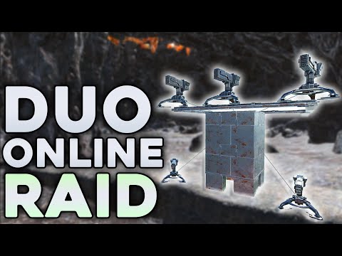 Online Raiding Redwoods Cave and Defending my Base! - ARK PvP