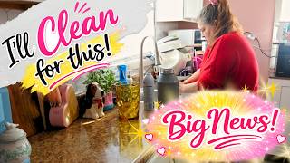 Guess What’s Happening… But First, Let’s Clean the House | Clean With Me | Cleaning Motivation 🔥