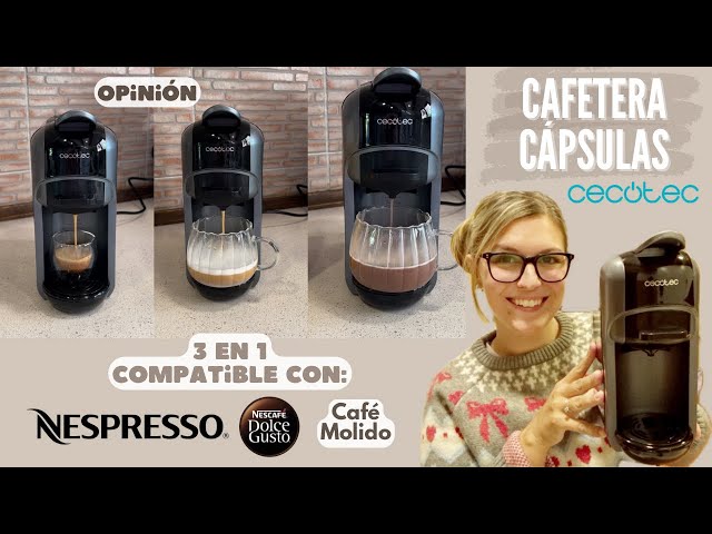Vídeo relacionado con Cecotec Cafetera Cápsulas Express FreeStyle Compact. 1450W, ThermoBlock, 19 Bares, Apta para Café Molido, Dolce Gusto y Nespresso, Diseño Elegante y Compacto, Depósito 600ml, Apagado automático