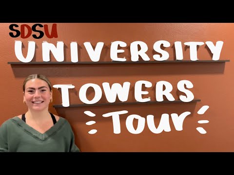 SDSU University Towers dorm tour!!