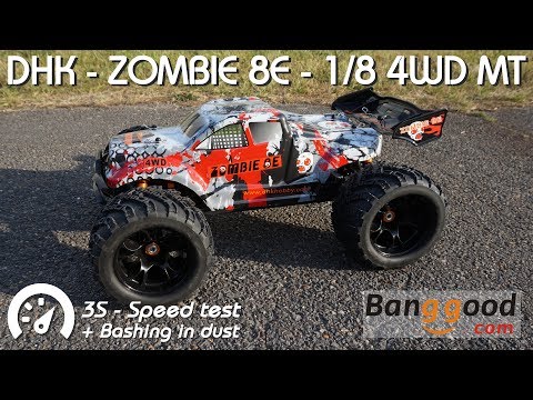 • DHK Hobby - Zombie 8E 1/8 4WD MT - 3s speed test •