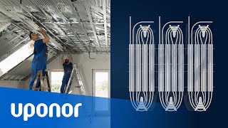 Uponor Thermatop S mennyezethűtési, -fűtési rendszer