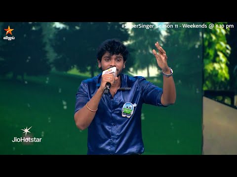 Glimpse of Naan Paarthathilae Song by #VigneshKabali ❤️ | Super Singer Season 11 | Episode Promo