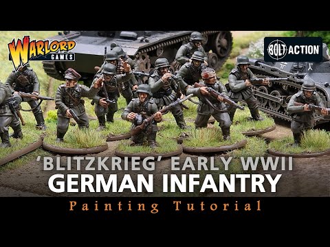Bolt Action Painting Tutorial: How To Paint Blitzkrieg / Early War German Infantry 28mm