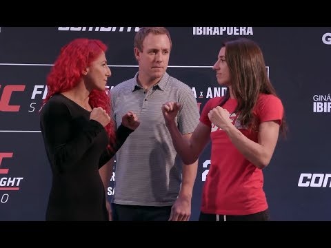 Randa Markos vs. Marina Rodriguez - Media Day Face-Off - (UFC Fight Night: Santos vs. Anders) r/WMMA