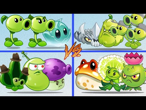 Plants vs Zombies 2 : Four Team Plants vs Random Boss Zombies #3