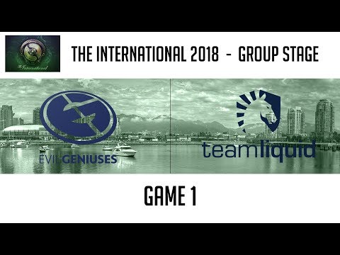 Evil Geniuses vs Team Liquid (Game 1) | The International 2018: Group Stage