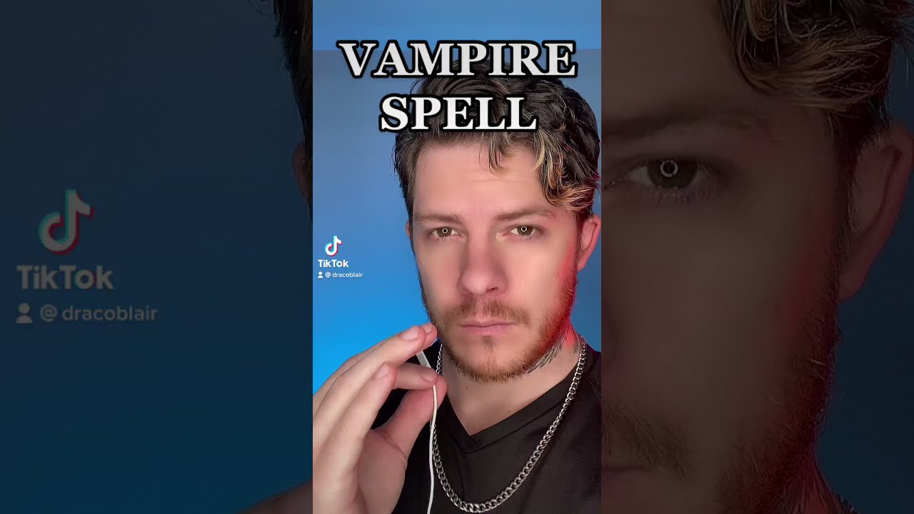 How to turn into a vampire spell! 😱 WATCH TILL THE END! #witchtok #curse #ghosts #paranormal #scary