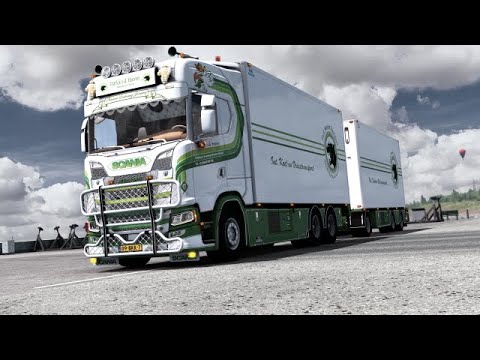 Euro Truck Simulator 2 Rotterdam-Antwerpen Scania S500 V8 Patrick v.d. Hoeven Transport
