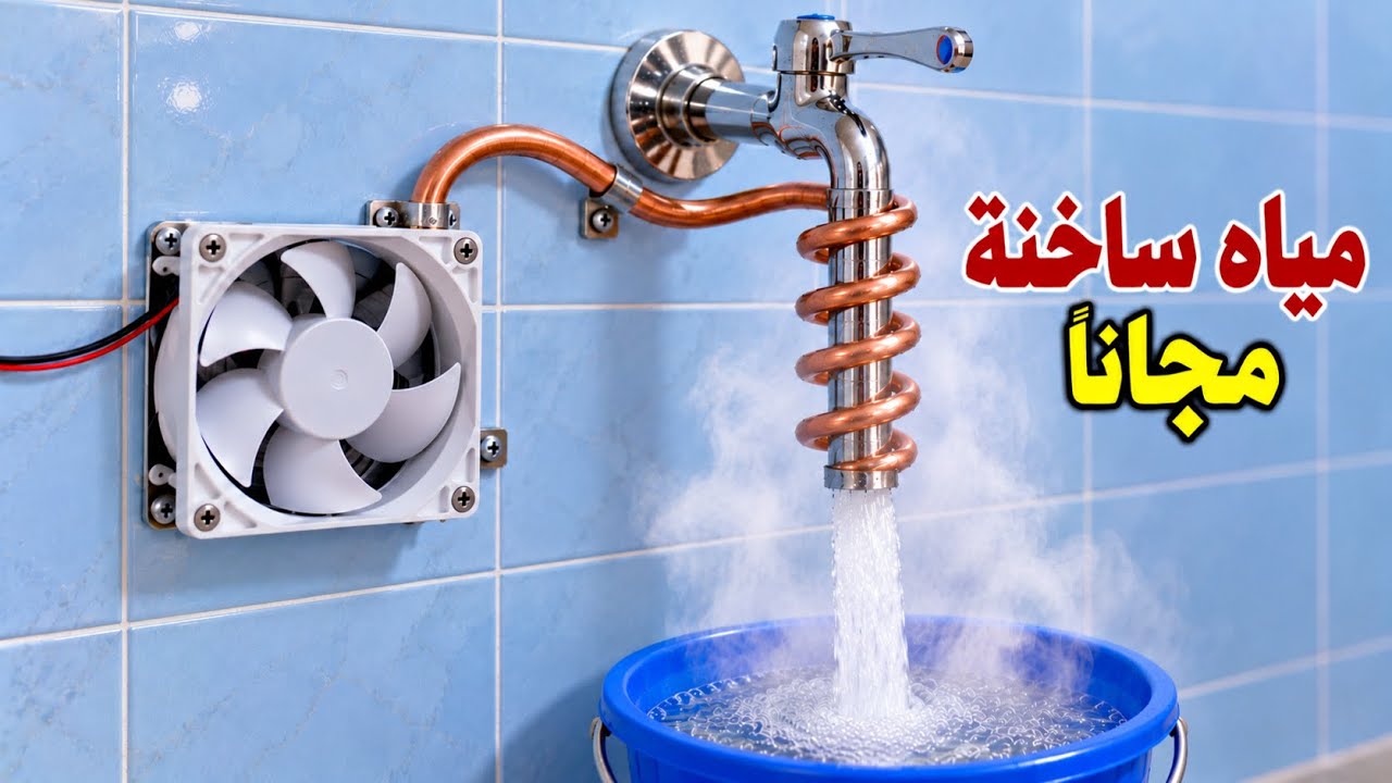 مياه ساخنة لمنزلك مجانًا طوال السنة… فكرة عبقرية ستوفر عليك الكثير