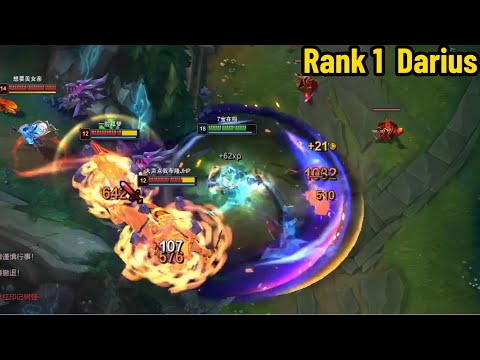 Rank 1 Darius: This Guy is a MONSTER! *20 Kills in One Game*