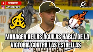 Eagles manager talks about victory against the Stars