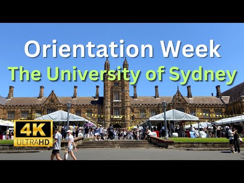 【4K Walk】Orientation Week in The University of Sydney on 17 Feb 2023