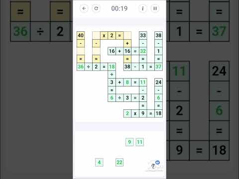 Cross Math puzzle - YouTube