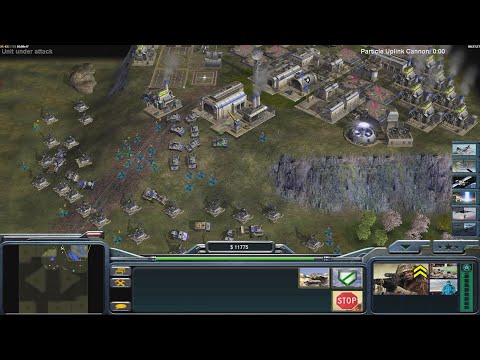 USA Laser - Command & Conquer Generals Zero Hour - 1 vs 7 HARD Gameplay
