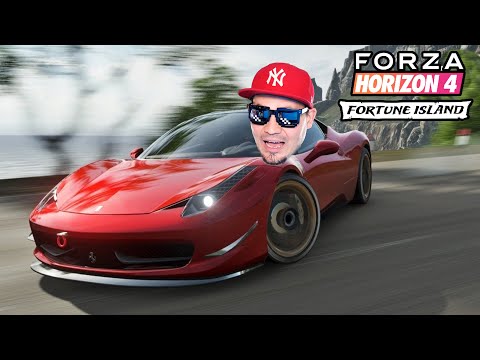 PIERWSZE DRIFTY MOIM FERRARI! *DLC Fortune Island* 🚗 Forza Horizon 4