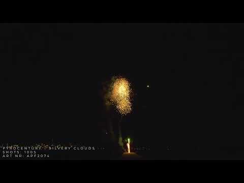 APF 2074 - Silvery Clouds 100 Schuss Verbundfeuerwerk - Pyrocentury