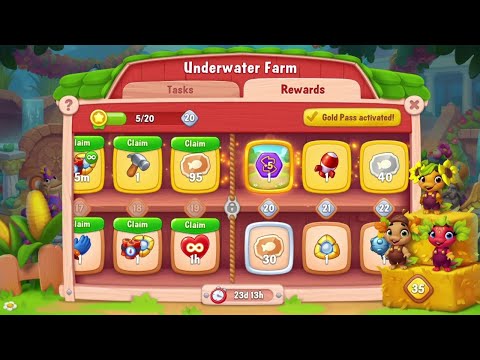 @Fishdom Win Strikes Level 8269 - 8270. Underwater Farm Level 19 Unlocked.