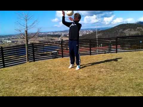 Marius Fardan 11 years  training soccer skills in Sandnes Norway 2013 #6