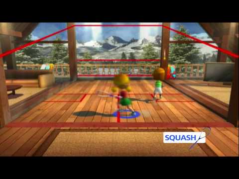 racket sports party wii gameplay