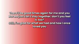 It’s Too Late (Lyrics) - Carole King