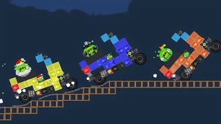 Scooter race and crashes on an obstacle course - Bad Piggies