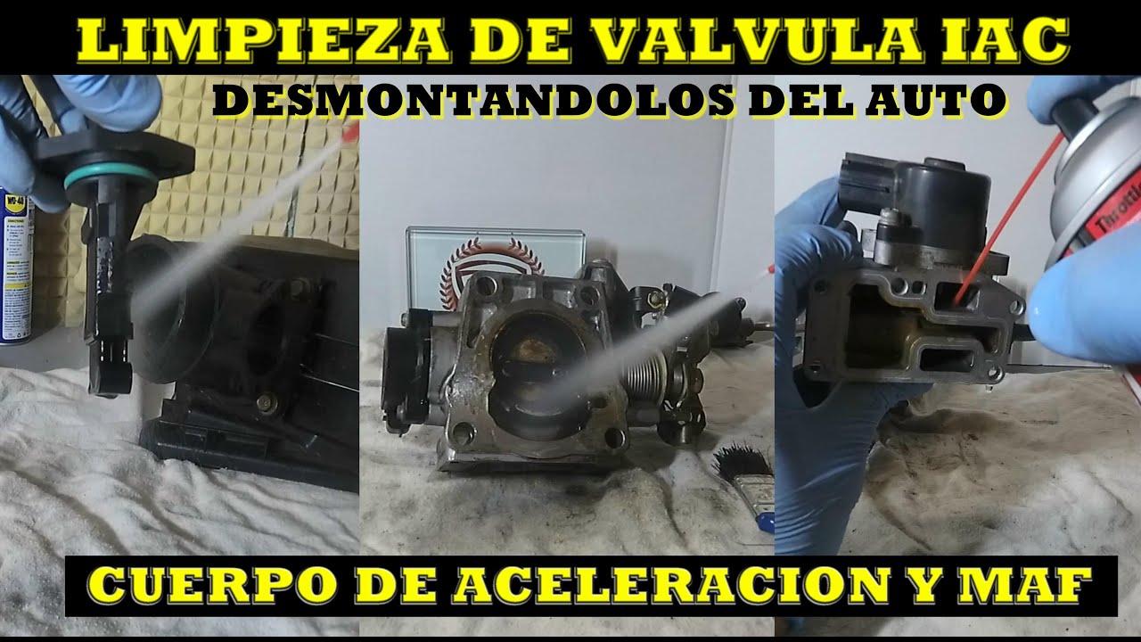Limpieza de cuerpo de Aceleracion sucio y Valvula IAC Tapada (nissan sentra)