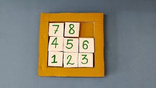 How to make a cardboard number puzzle/ Brain boost