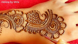 Download lagu Beautiful Back Hand Mehndi Design | mehandi design | new mehndi design | mehndi design 2025 mp3