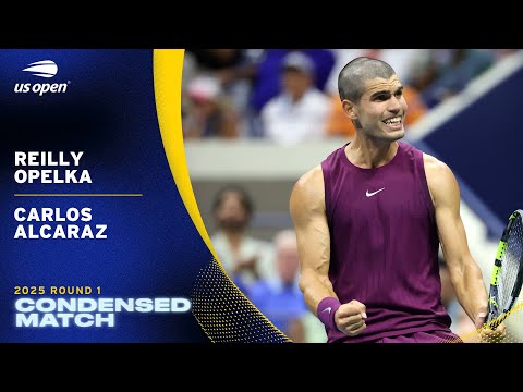 Reilly Opelka vs. Carlos Alcaraz Condensed Match | 2025 US Open Round 1