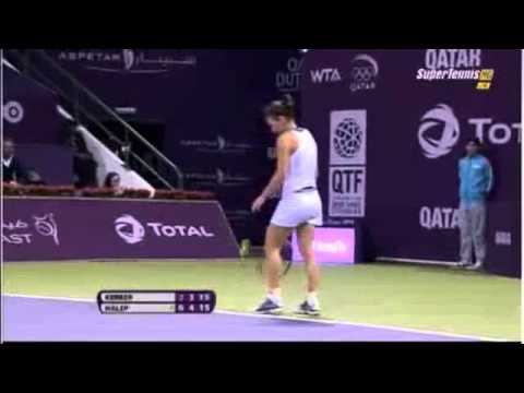 Simona Halep vs Angelique Kerber WTA Doha 2014 wins  final