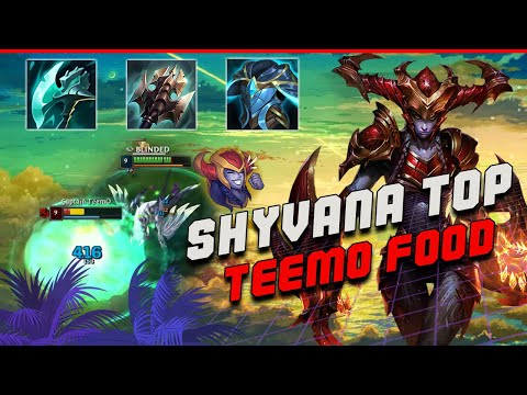 Shyvana Top vs Teemo S12 - Hard STOMPING Teemo abusers!
