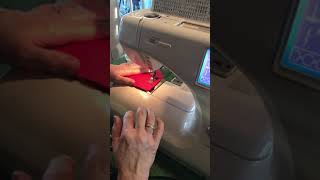 Janome Memory Craft 9000 regular sewing demo