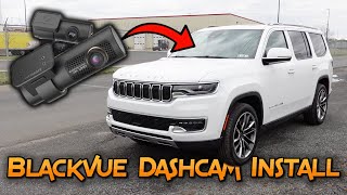 Installing a Blackvue DR900S-2CH dashcam in a 2022 Jeep Wagoneer