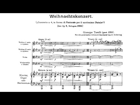 [Score] Giuseppe Torelli - Christmas Concerto in G minor, Op. 8 No. 6