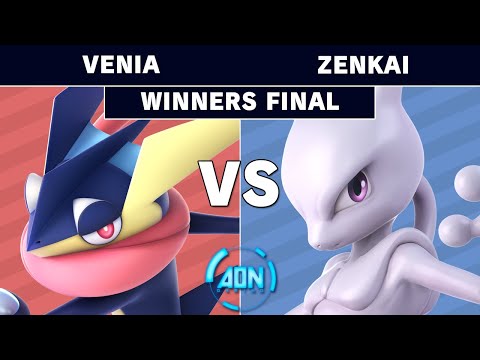 AON Ultimate #045 - DA | Venia (Greninja) Vs Zenkai (Mewtwo) Winners Final - Smash Ultimate