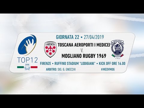 TOP12 2018/19, Giornata 22 - Toscana Aeroporti I Medicei v Mogliano Rugby 1969