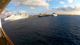 Cozumel Sail Away With Five Ships Around Us