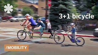 A family bike that&#39;s a go: a bicycle built for 3 (plus 1)