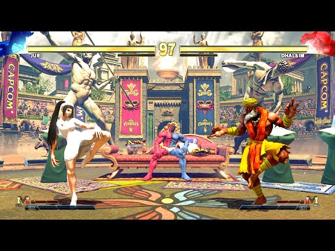 Juri vs Dhalsim (Hardest AI) - Street Fighter V (PS5 4K 60FPS)
